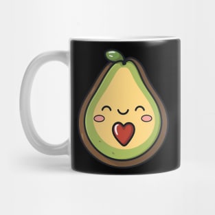 Adorable Avocado: A Kawaii Delight Mug